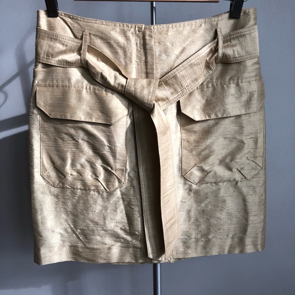 Pink Tartan Silk Skirt lined in leopard - Picture 1 of 3